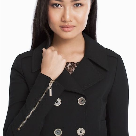 WHBM Double  Breasted Cropped Jacket - Picture 2 of 3
